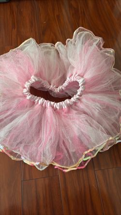 Pink Tutu Skirt with Sequin Trim