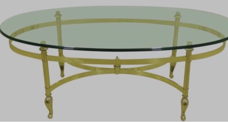 LaBarge Glass top Coffee Table