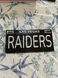Engraved Las Vegas Raiders License Plate