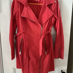 Pink Trench Coat, Water Resistant