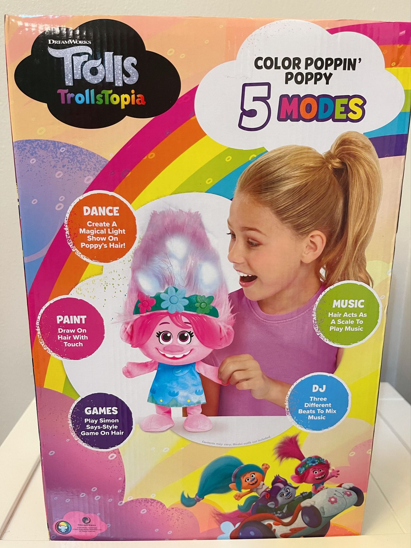 DreamWorks TrollsTopia Color Poppin' Poppy Interactive Plush with