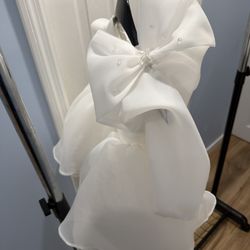Elegant White Party Dress for Baby Girl