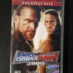 PSP Video Game- SMACK DOWN VS RAW 2009 Greatest Hits