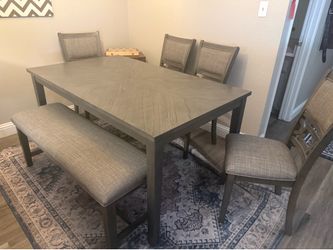 Ashley Erinberg Dining table and 4 chairs with bench