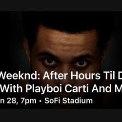 The Weeknd: After Hours Til Dawn Tour With Playboi Carti And Mike Dean