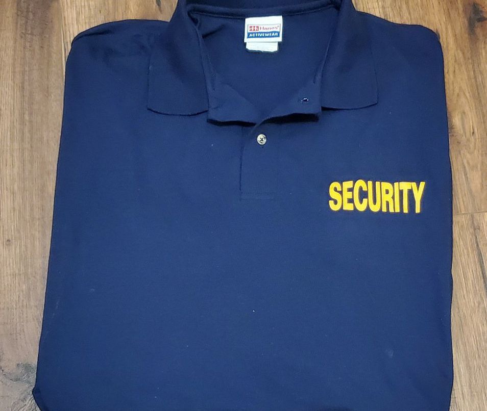 Security Golf Polo Shirt 3XL