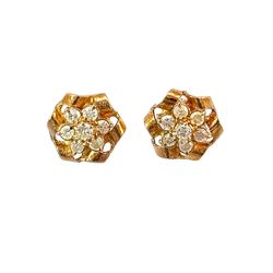 Gold And Diamond Earrings 10k
