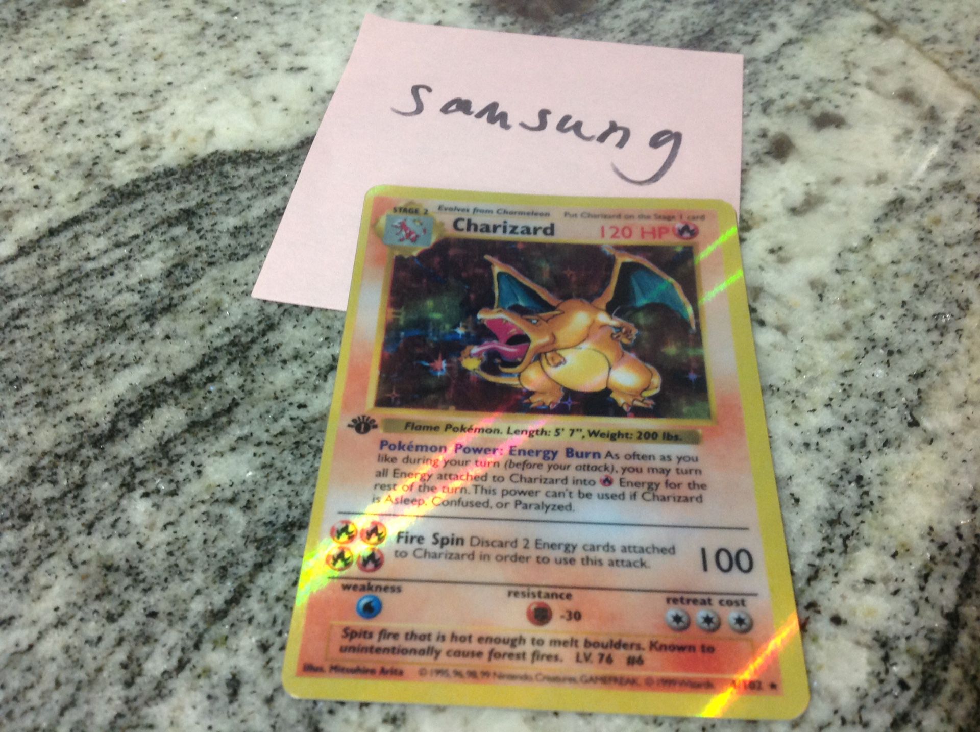 Pokemon Charizard set (2) cards holo/non holo🔥 replica