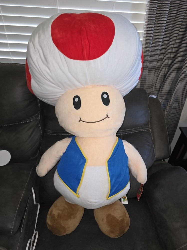 Super Mario Giant Toad Plush