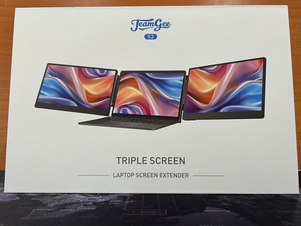 TeamGee S3 Dual Laptop Screen Extender 1080p Resolution NEW MONITOR