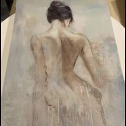 Woman Painting 24x26 