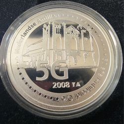 Netherlands Antilles 5 gulden, 2008 (Low Mintage)