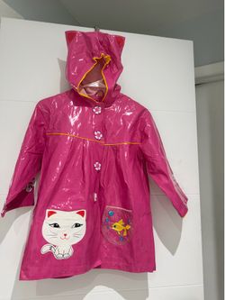 Beautiful heavy duty Rain coat for girls size 6x