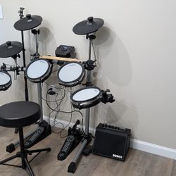 COMPLETE SET! Simmons SD350 E-Drum Kit, Amp & Stool - Like New!