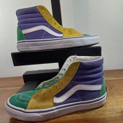 Vans OTW-Men's Size 6 /Women's 7.5  Green/Yellow/Purple-Skate Shoes-721454