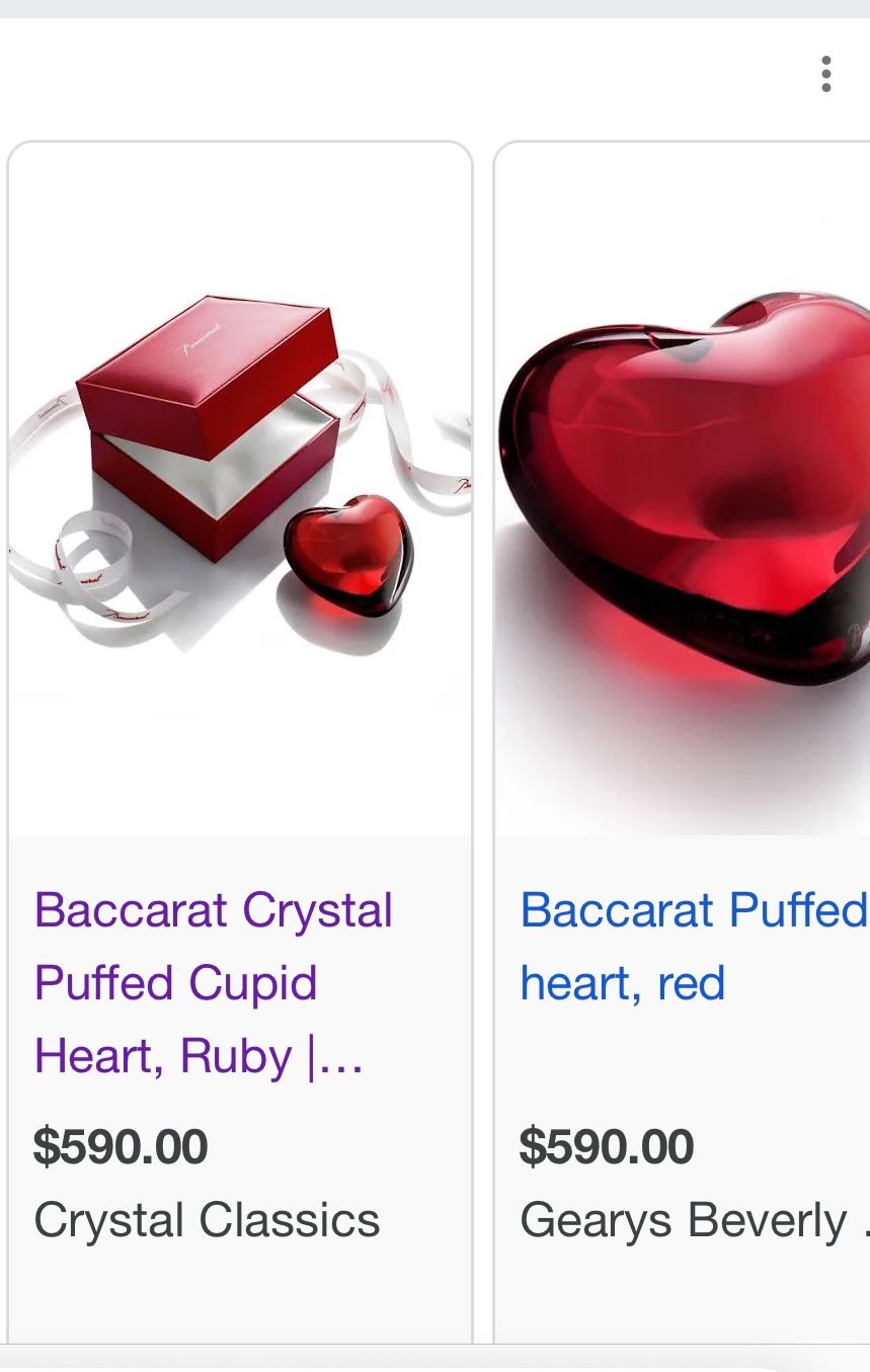 Baccarat Puffed Crystal Paperweight