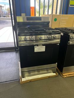 Samsung stainless steel gas range