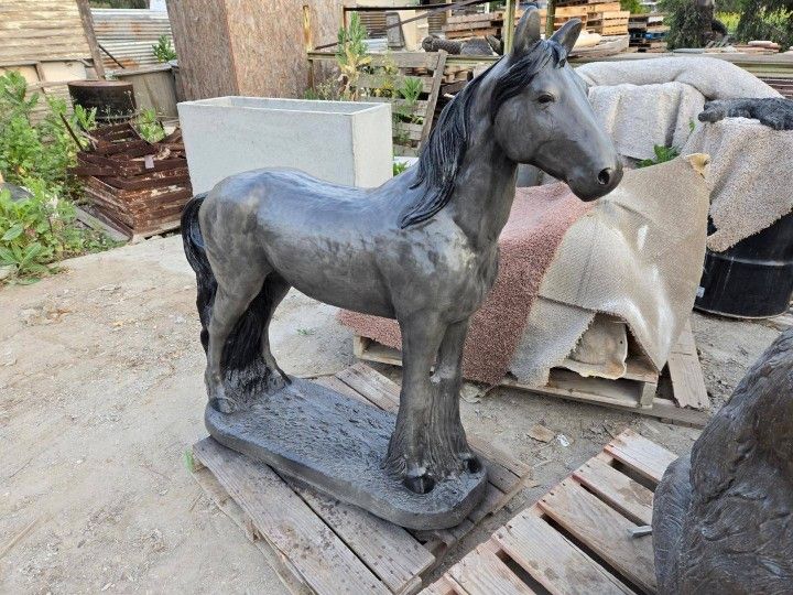 CONCRETE CEMENT HORSE STATUE $350 EACH