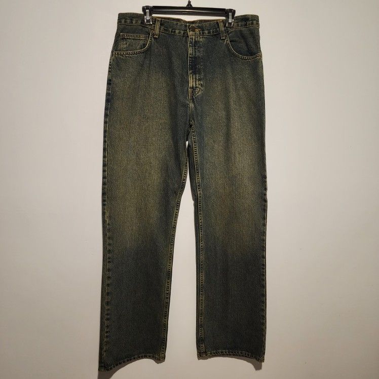 Arizona Boot Cut Jeans - Men’s 36x34, Relaxed Fit, Vintage Wash