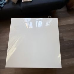 IKEA White Gloss Coffee Table with Storage
