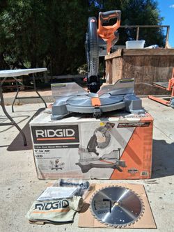 RIDGID 12in dual bebel miter saw