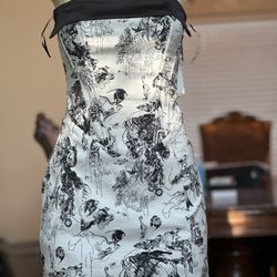 Black And White Fish Dress Classy