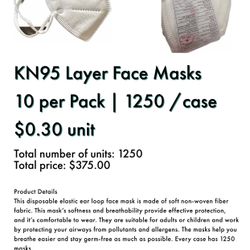 Case Of KN95 Layer Face Masks