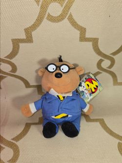 Vintage Golden Bear Danger Mouse Penfold 6" Plush Stuffed Toy 2001 With Tag Rare