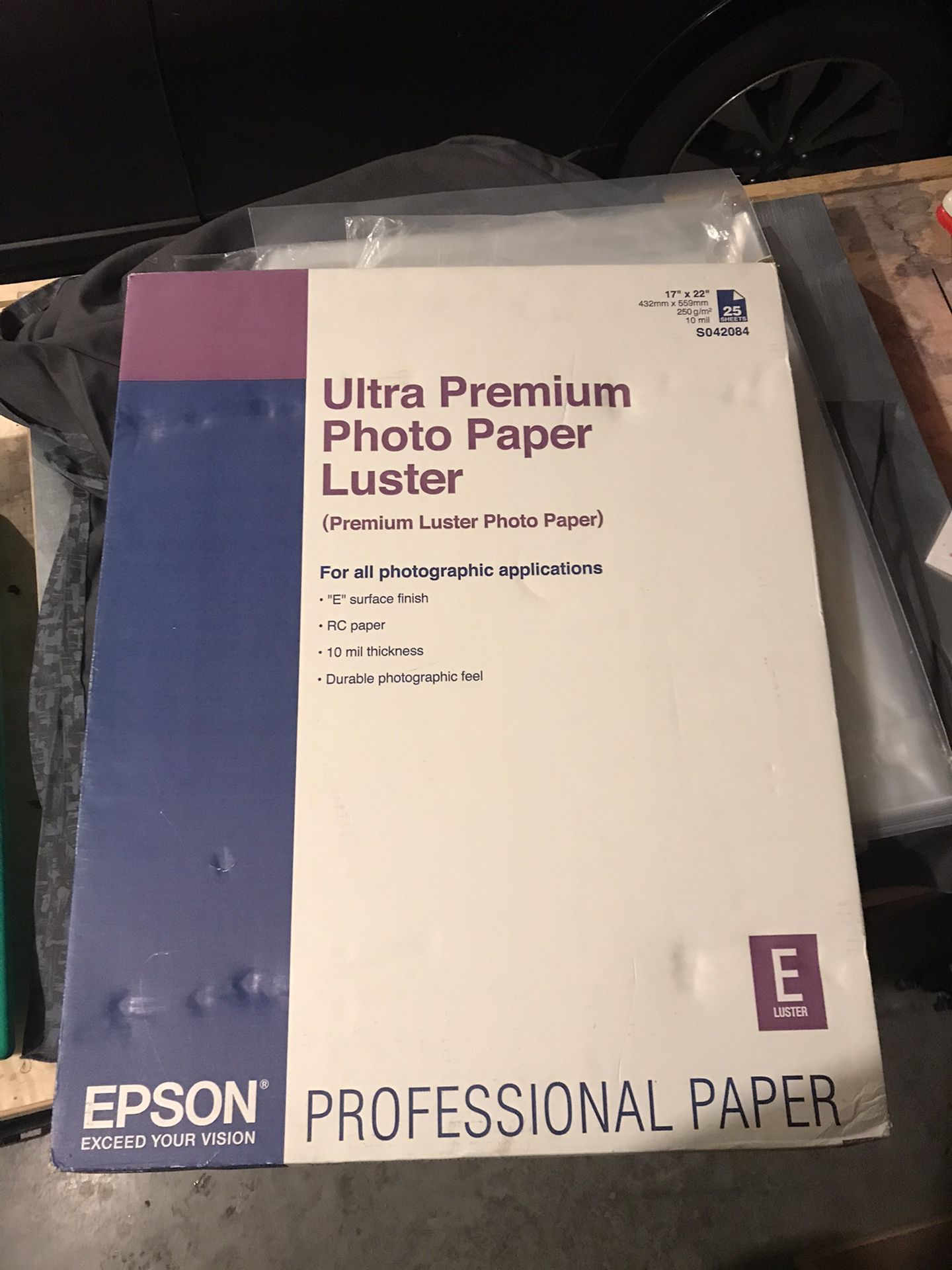 Epson Premium Luster Photo Paper 17”x22”