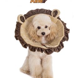 🆕ALFIE NOAH THE LION PET RECOVERY COLLAR• Ideal for injuries, rashes and post surgery. NEW (Sizes available S, L and XXL)🆕✅