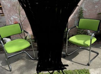 Steelcase Green Chairs 