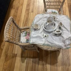 Samantha’s Tea Party American Girl Wicker Set