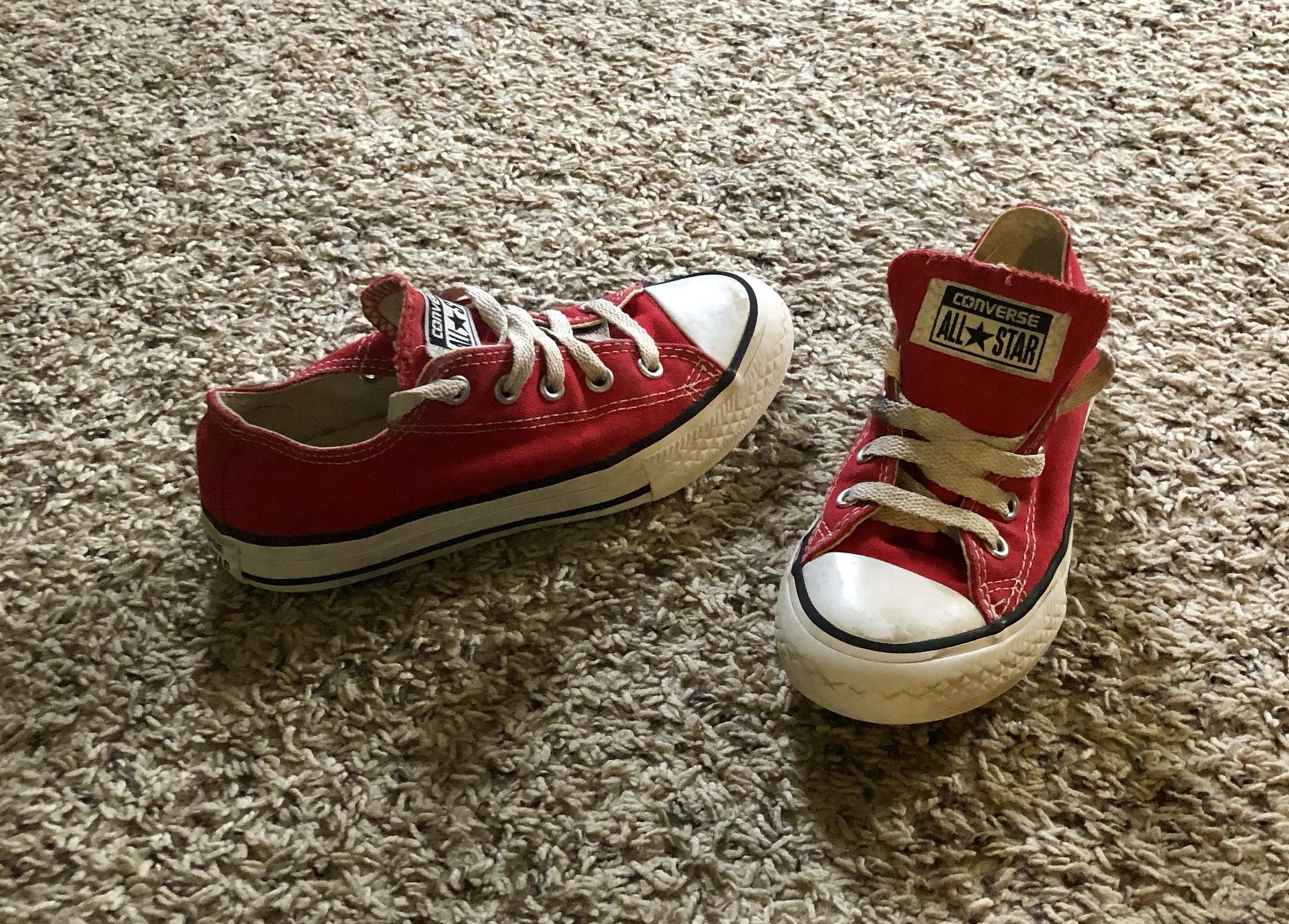 Red Converse All Star sneakers Size 13 Toddlers
