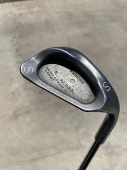 PING ZING Sand Wedge White Dot JZ Stiff Steel Shaft Cavity Back 35.5" Used Golf