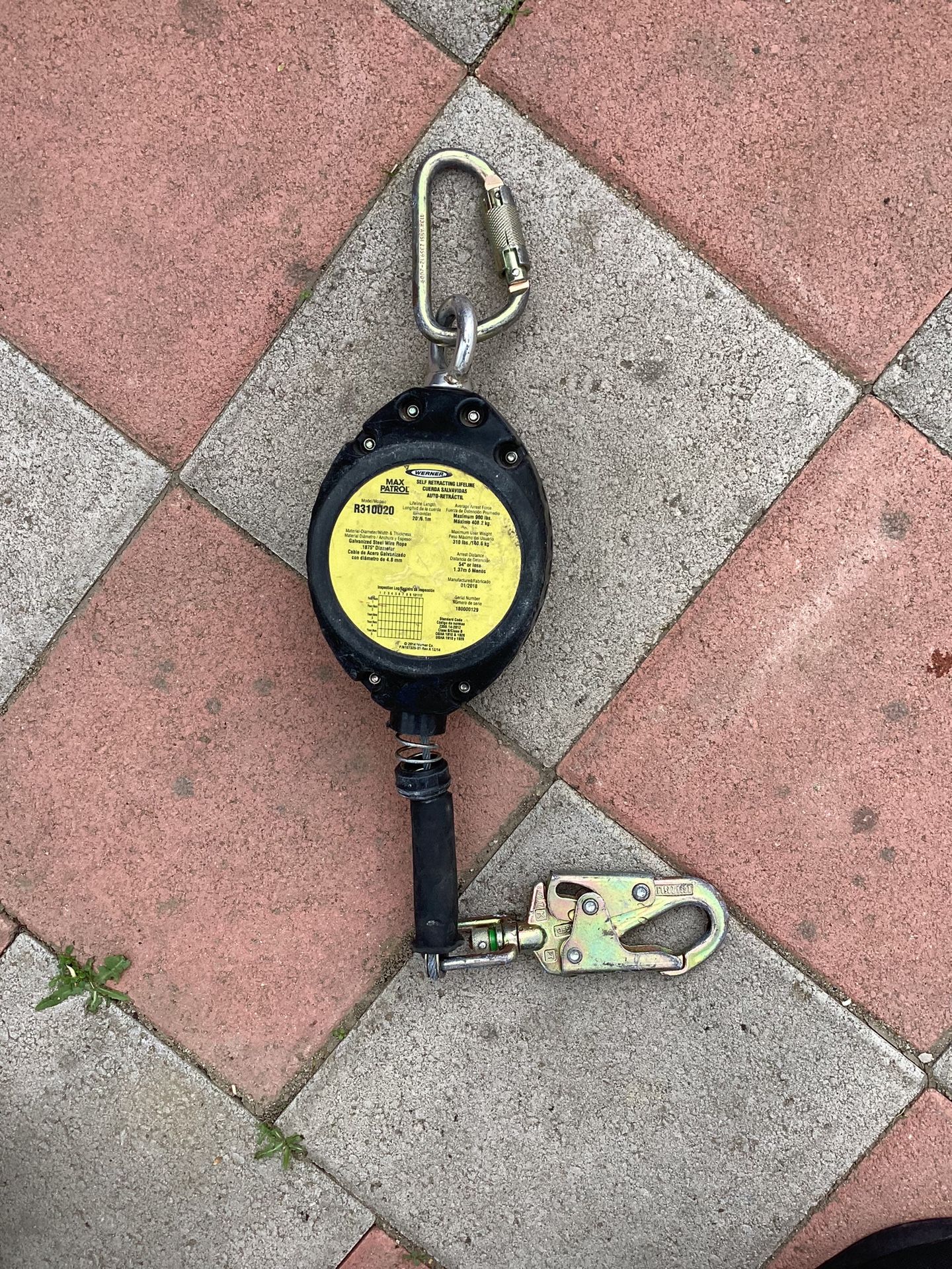 Werner Max Patrol Self Retracting Lifeline 20’