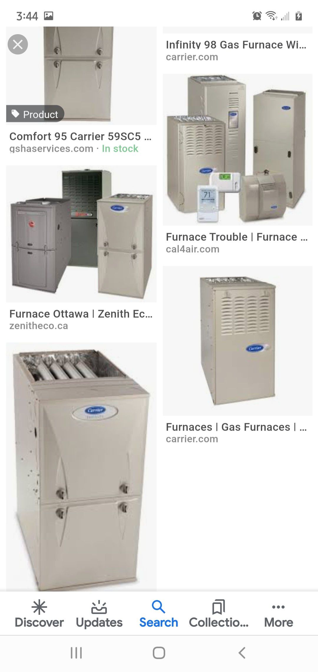 New and used furnaces and ac units