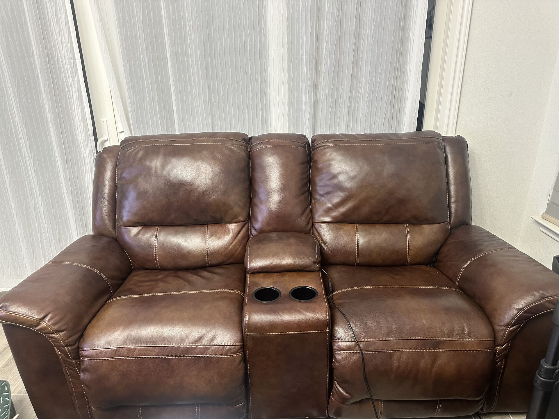 Leather Couches (2pc)