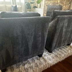2 Accent Chairs Gray