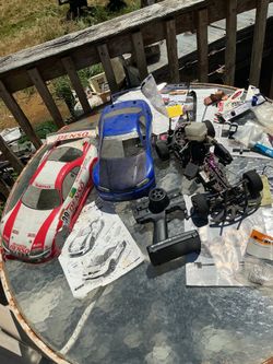 Vintage HPI Nitro RS4 RTR Mega Lot - 3 Bodies (NOS Skyline) + Manuals & Spares