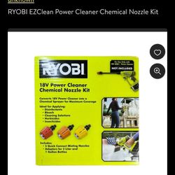 Ryobi 18v power cleaner chemical nozzle kit