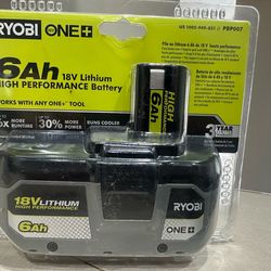 Ryobi 18V ONE+ 6Ah High Performance Battery (NEW SEALED