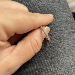 Sparkle And Hearts Rose Gold Pandora Ring 