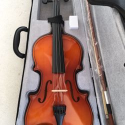 New Violin With Case Bow 