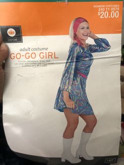 Go-Go Halloween Adult Costume size : S - Like New
