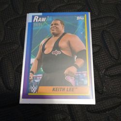 Keith Lee Topps RAW Number Card 14/25