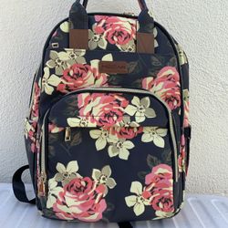 Hodar diaper bag backpack w/changing pad L capacity space 