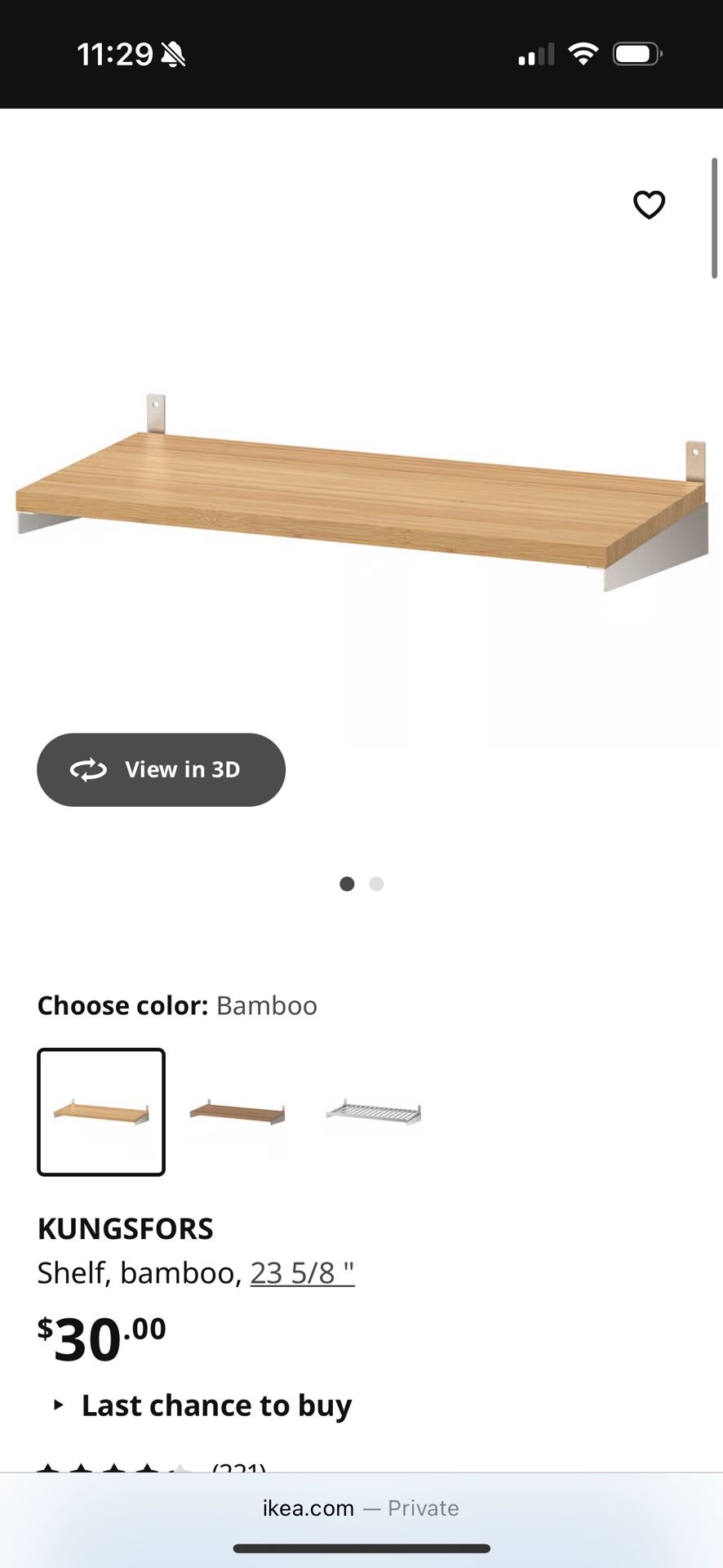 IKEA Kungsfors Shelving (Set Of 4)