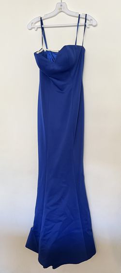 Blue Mermaid Strapless Dress Size 6
