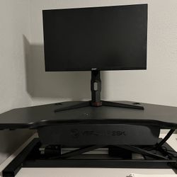 Large VersaDesk Electric Corner Standing Desk Converter – 36” x 31” 