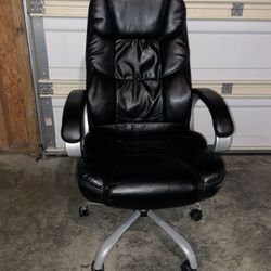 Black Leather Office Chair